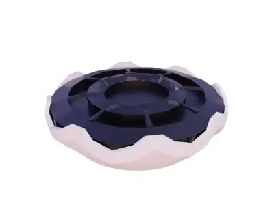 Scifi reactor Low-poly 3D model