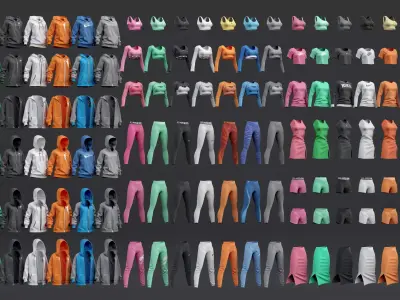 Female Mannequin Nike POSE 2 3D Model Pack