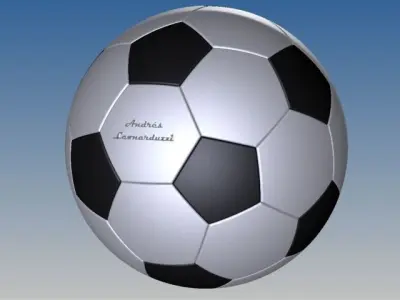 Soccer ball Free 3D model 9