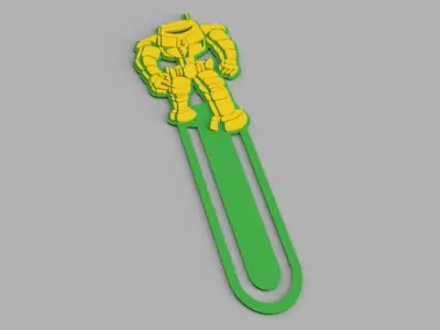 Robot Sheldon Cooper From Big Bang Theory Logo Bookmark Free 3D print model
