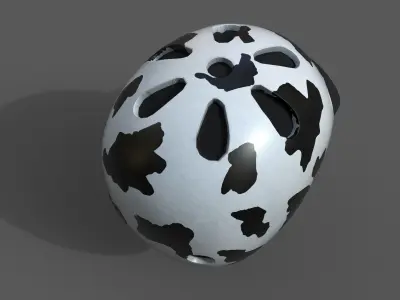 Helmet sport Color 3d model Generic camp human  Low-poly 3D model