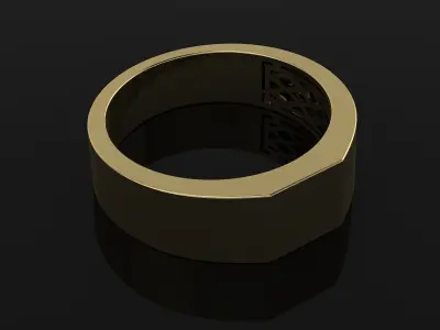 Jewelry Mens Ring Gold 3D print model purchase