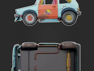 Super Golf Low-poly 3D model