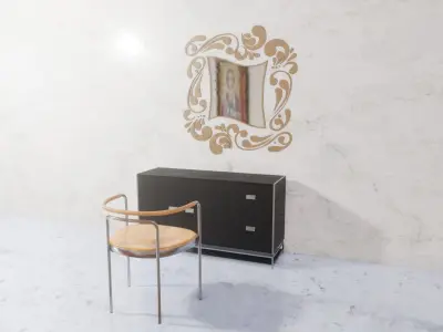 Fancy Wall Mirror Collection Free 3D model