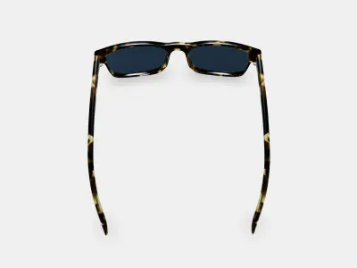 Perkins Sunglasses in Burnt Honeycomb Tortoise Low-poly 3D model