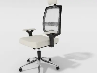 The main office chair has six designs 3D model