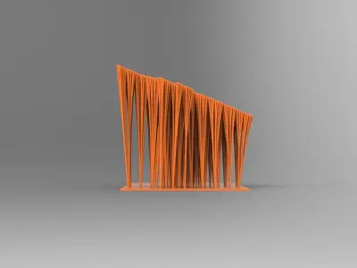 CUSTOM 3D BRANCHED MAP 3D model