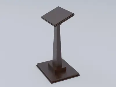 Lectern - Wood Low-poly 3D model