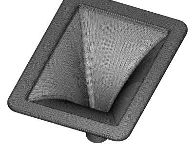 Speaker Horn Duct 3D print model
