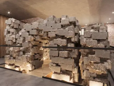  Luxury Multi-Function Basement Space Museum 3D model