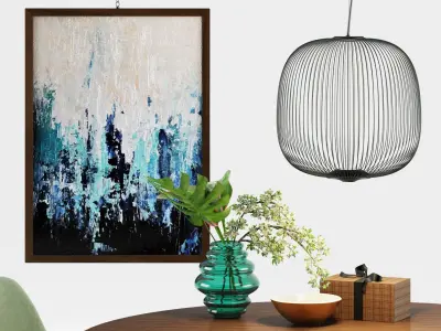 Walter Knoll Tobu Table and 375 Chair 3D model