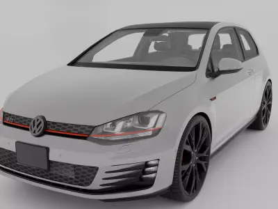 VW Golf GTI 3D model