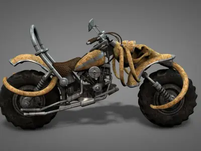 Skull Bike 2W 3D model