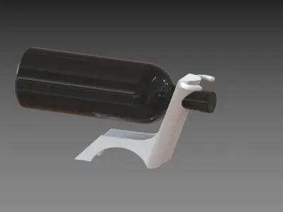 Torus chair with handle Free 3D model