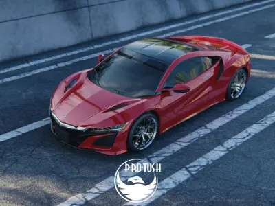  Honda NSX 2017 3D model