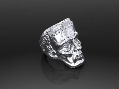 Frankenshtein ring 3D print model