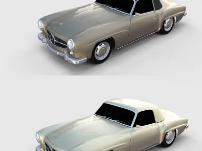 Mercedes 190SL Pack 3D model