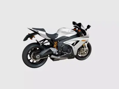 Sport Motorcycle 3D Model Full Fairing Aerodynamic Bike 3D model