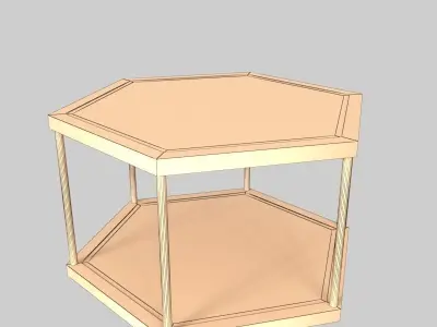 Glass Table 01 3D model