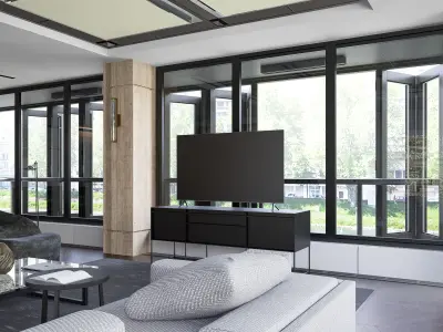 Modern living - B3 3D model