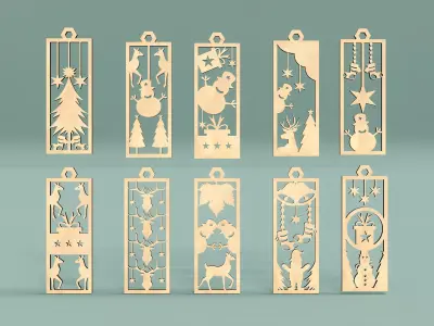 Play deco For Christmas Low-poly 3D model