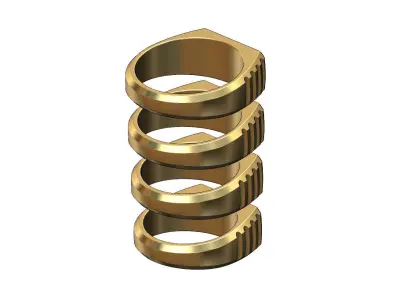 Presidential link MOM signet ring US sizes 6to9 3D print model