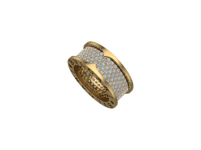 Bvlgari Diamond Ring 3D print model