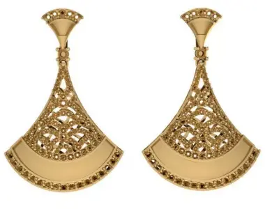 Earrings 3D print model purchase