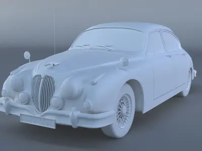 Jaguar Mark II Saloon MK2 1957 3D model