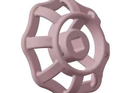 Plastic Gate Valve Handle Wheel Toy 3D model
