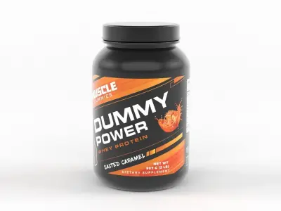 Protein Powder 3D model