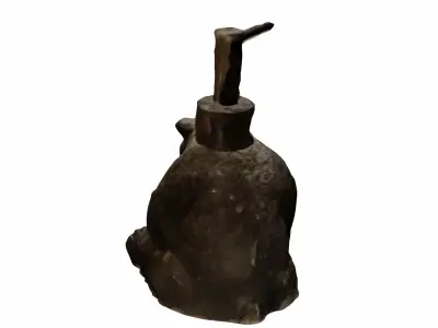 Bear Themed Soap Bottle Dispenser Photoscan Low-poly 3D model