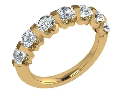 Round Diamond Band Ring 3723 3D print model
