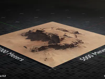 Desert Plateau Large Version 3 3D model