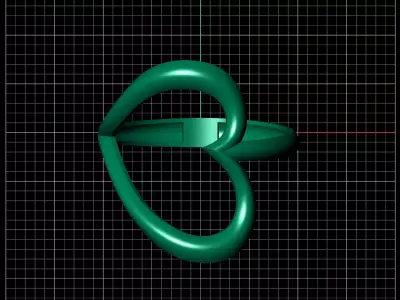Minimal Abstract Ring 15 3D print model