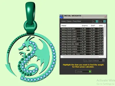 FLYING DRAGON COIN PENDANT 3D PRINTABLE MODEL  3D print model