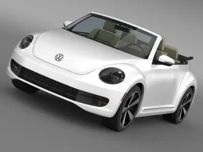 VW Beetle Turbo Cabrio 3D model