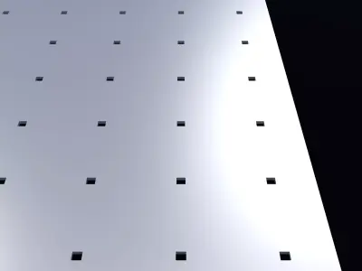 Perforated panel with 1 percent opening 25O107 3D model