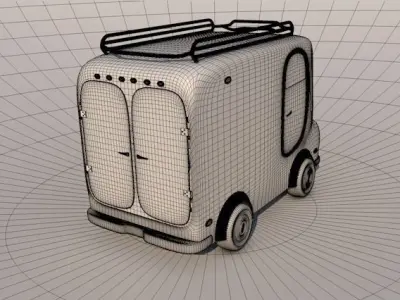 Car animation 3D model