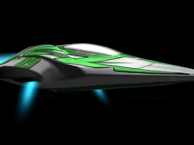 Race Craft Low-poly 3D model