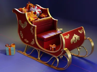 sleigh 3D model