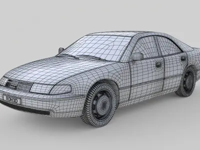 Generic Sedan Car 1994 3D model
