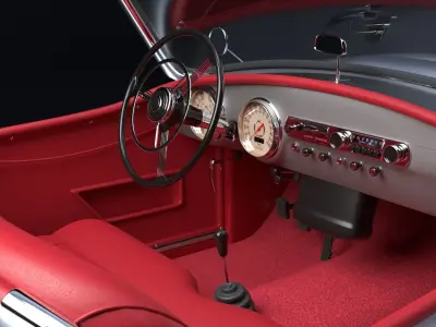 Nash Healey 1952-1953 vintage car 3D  3D model