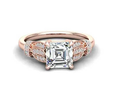 Engagement ring Tina ascher 3D print model