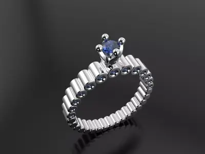 Ring with pipes 3D print model