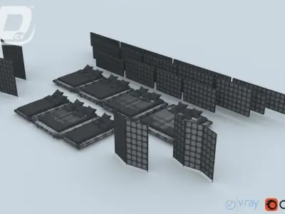 Agro Bed Set 3D model