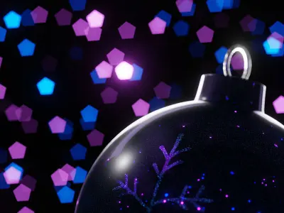 Xmas Baubles Decoration 3D model