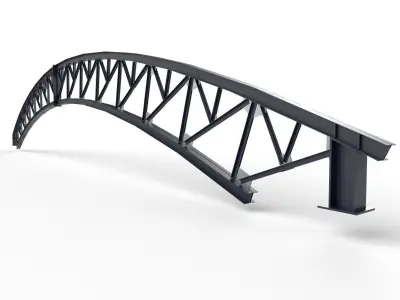 Truss 02 Low-poly 3D model