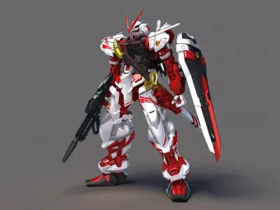 Mobile Suit Gundam MBF-P02 Red Astray Gundam 3D model