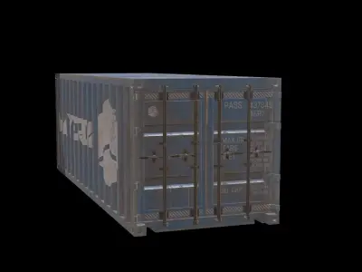 Container Low-poly 3D model get
